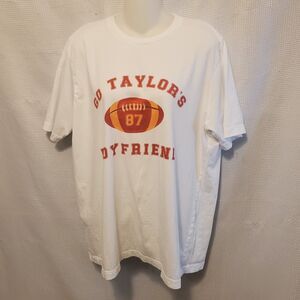 SUPERBOWL Kansas City Chiefs Travis Kelce 87 T Shirt Taylor's Boyfriend Sz XL